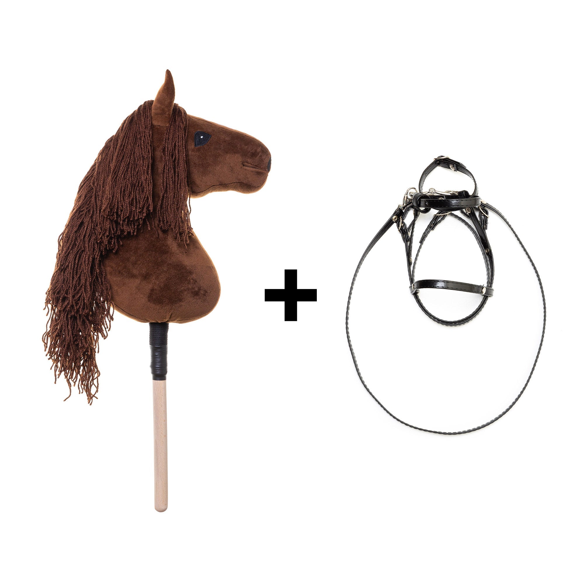 KOŃ NA PATYKU HOBBY HORSE EQUISHOP KUKUŁKA A3 PLUS OGŁOWIE GRATIS - Equishop Hobby Horse Equishop
