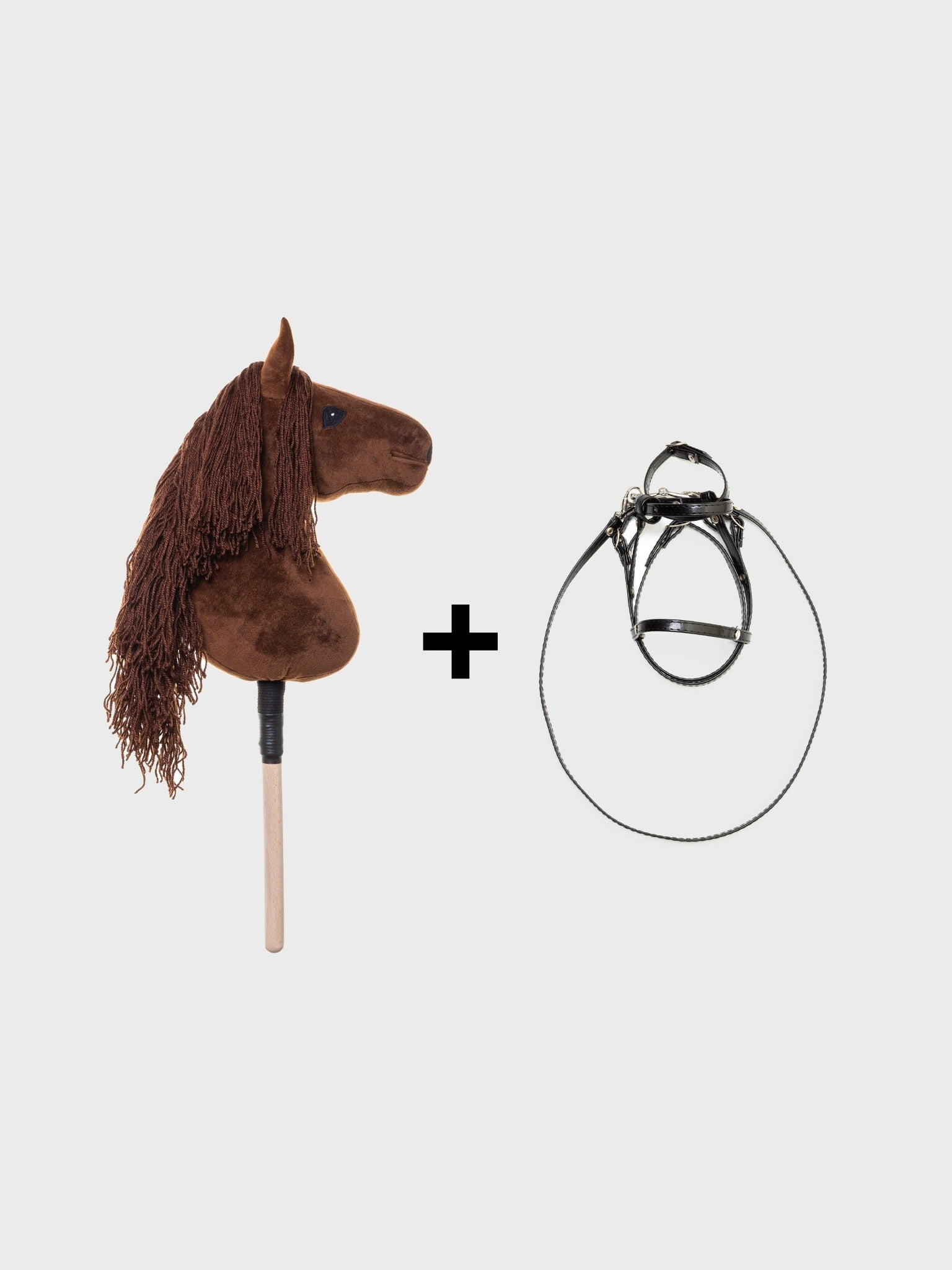 KOŃ NA PATYKU HOBBY HORSE EQUISHOP KUKUŁKA A3 PLUS OGŁOWIE GRATIS - Equishop Hobby Horse Equishop