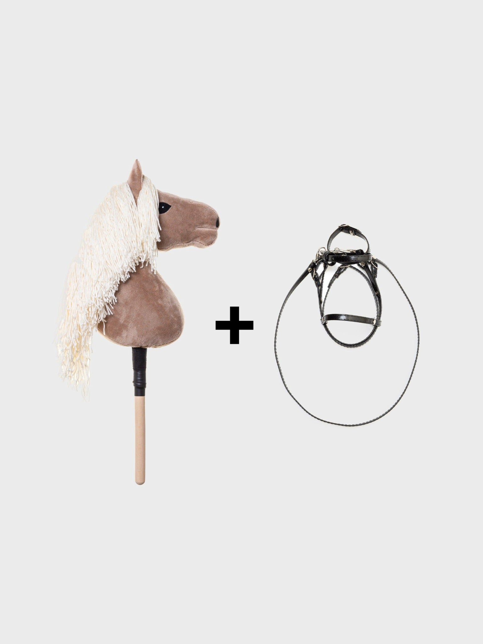 KOŃ NA PATYKU HOBBY HORSE EQUISHOP PTYŚ A3 PLUS OGŁOWIE GRATIS - Equishop Hobby Horse Equishop