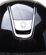 SAMSHIELD KASK MISS SHIELD 2.0 SHADOWGLOSSY / SHINY CRYSTAL FABRIC / BLACK SHINE FRAME / CZARNY - Equishop Store Equishop