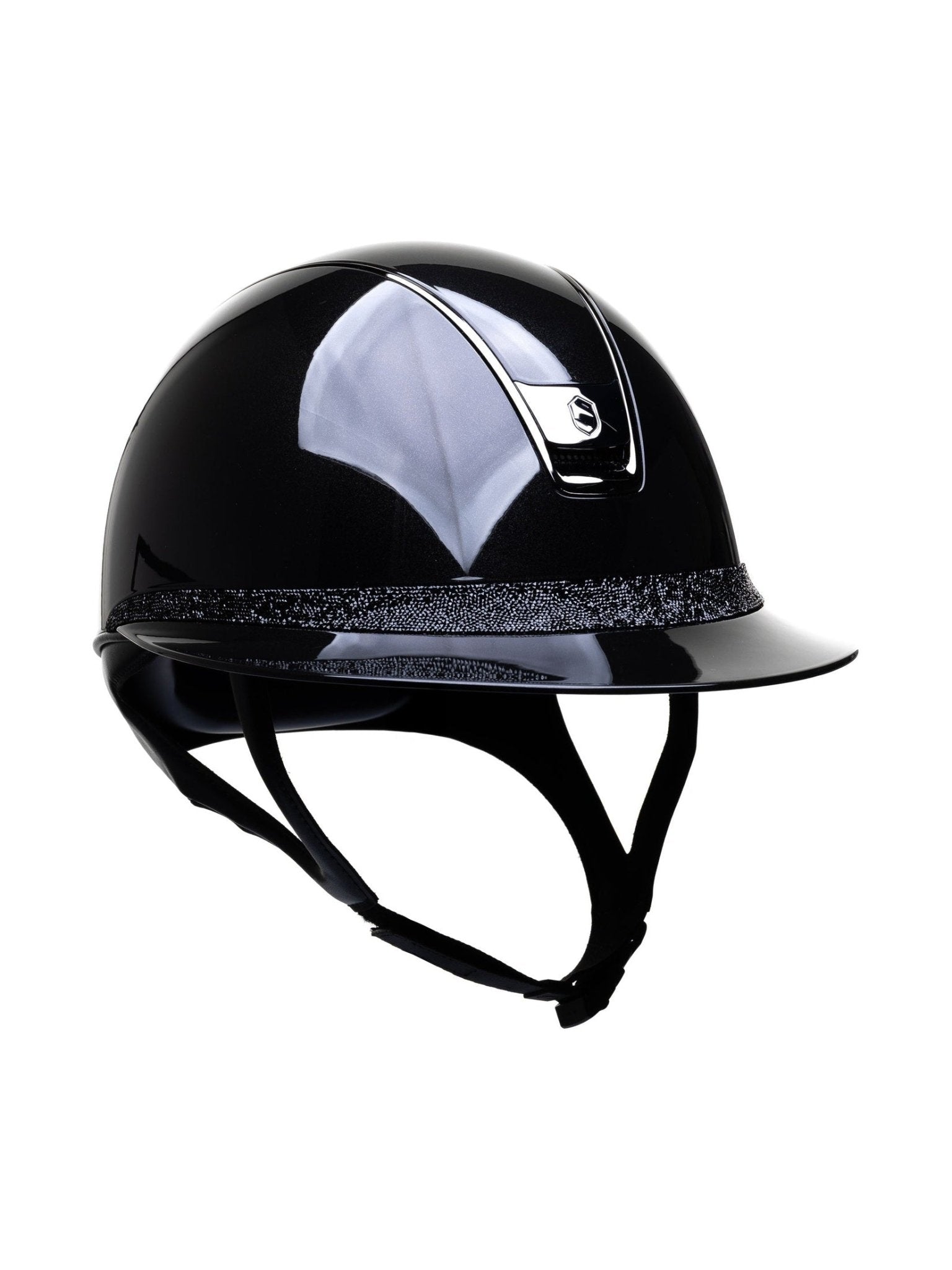 SAMSHIELD KASK MISS SHIELD 2.0 SHADOWGLOSSY / SPARKLING ULTRA FINE ROCK / BLACK SHINE / CZARNY - Equishop Store Equishop