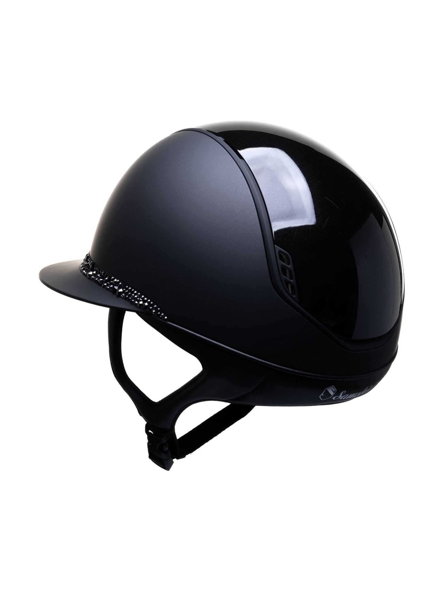 SAMSHIELD KASK MISS SHIELD 2.0 SHADOWMATT / GLOSSY GLACIER / BLACK SHINE TOP / MATT FRAME / CZARNY - Equishop Store Equishop