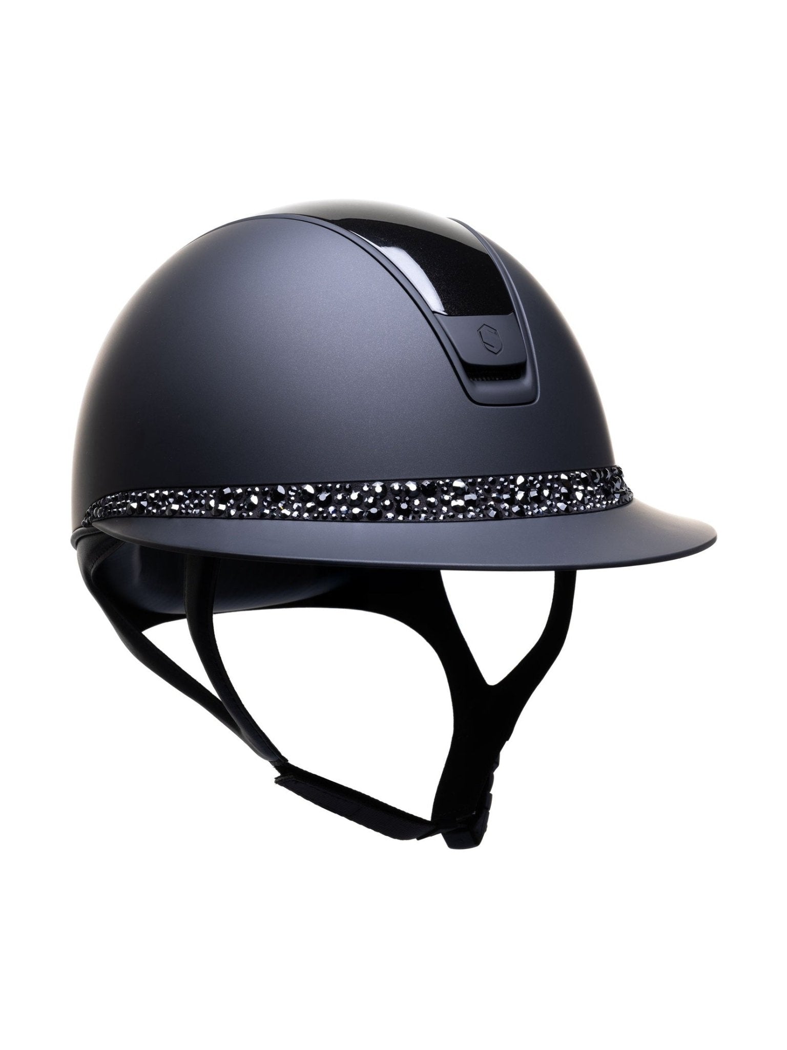 SAMSHIELD KASK MISS SHIELD 2.0 SHADOWMATT / GLOSSY GLACIER / BLACK SHINE TOP / MATT FRAME / CZARNY - Equishop Store Equishop