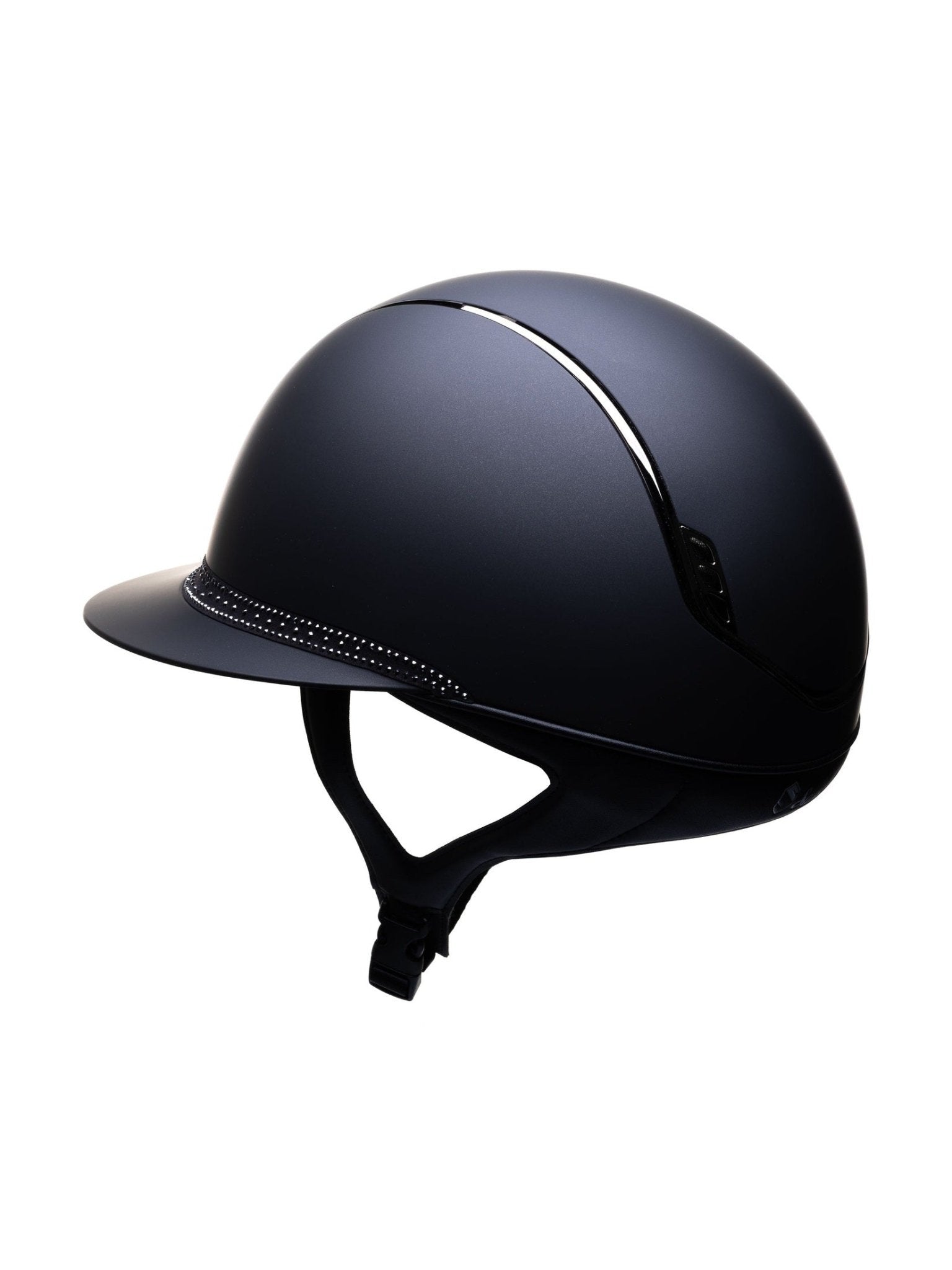SAMSHIELD KASK MISS SHIELD 2.0 SHADOWMATT / ROYAL TIARA / 5 SWAROVSKI JETH / BLACK SHINE / CZARNY - Equishop Store Equishop