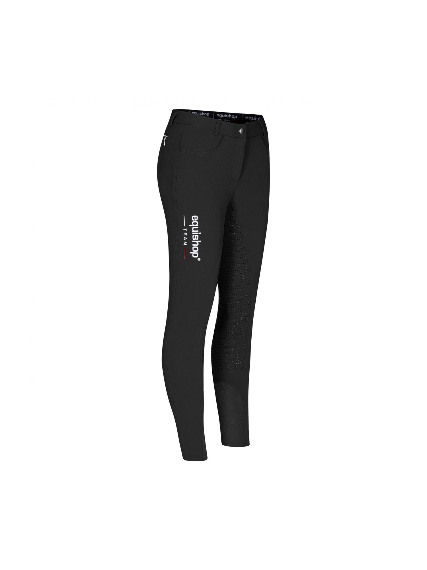 EQUISHOP TEAM BRYCZESY JEŹDZIECKIE Z PEŁNYM LEJEM DAMSKIE CZARNE