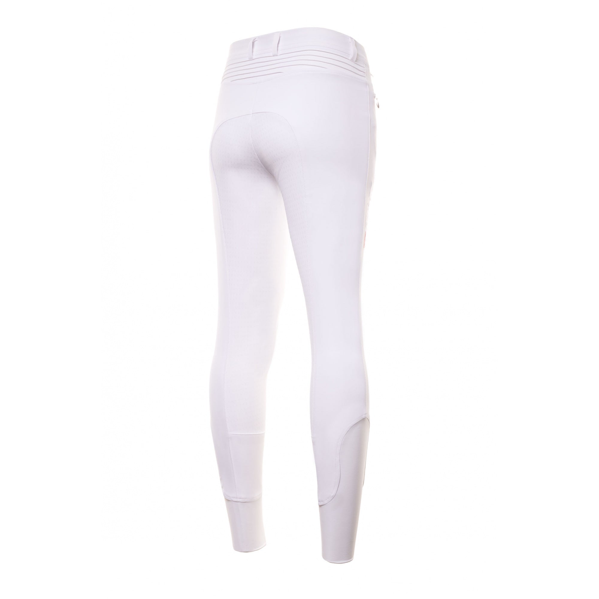 EQUISHOP TEAM NALA SOFTSHELL BRYCZESY JEŹDZIECKIE Z PEŁNYM LEJEM SILIKONOWYM DAMSKIE BIAŁE