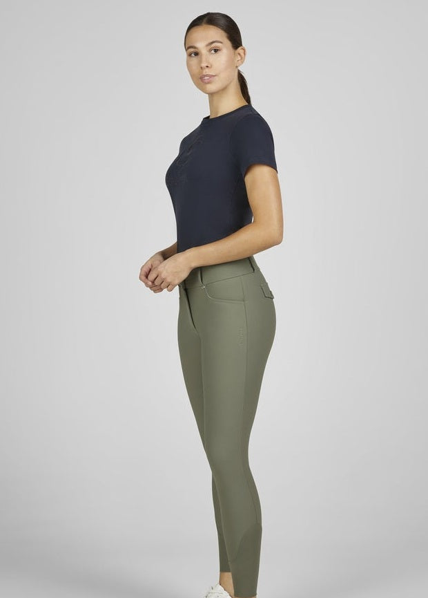 ESKADRON BRYCZESY JEŹDZIECKIE Z PEŁNYM LEJEM DAMSKIE OLIVE CLASSIC SPORTS