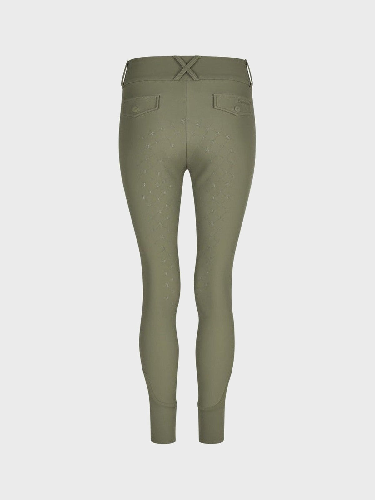 ESKADRON BRYCZESY JEŹDZIECKIE Z PEŁNYM LEJEM DAMSKIE OLIVE CLASSIC SPORTS - Eskadron Equishop