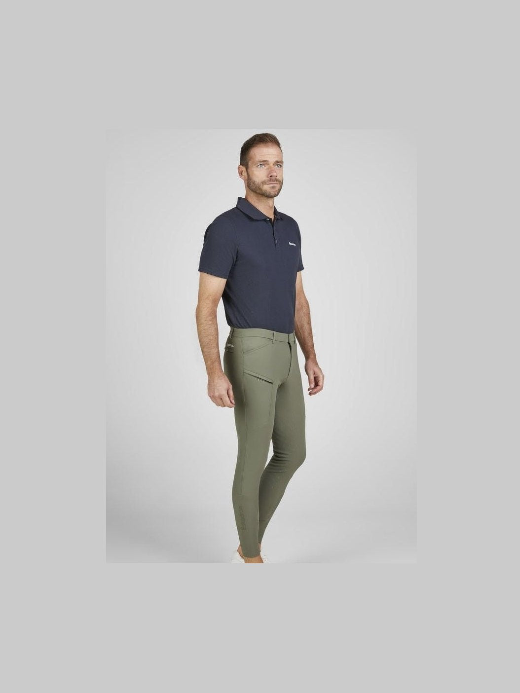 ESKADRON BRYCZESY JEŹDZIECKIE Z PEŁNYM LEJEM MĘSKIE OLIVE CLASSIC SPORTS - Eskadron Equishop