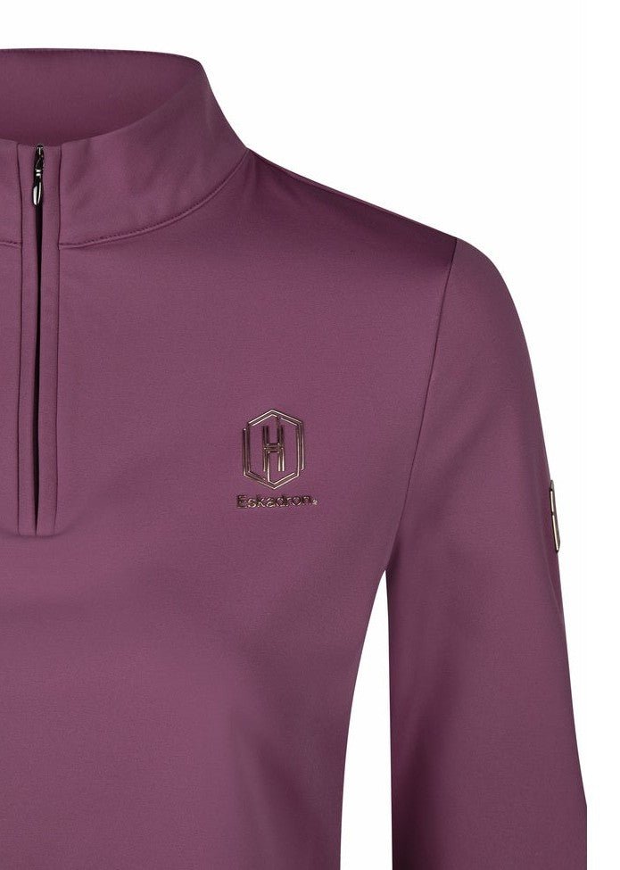 ESKADRON JEŹDZIECKA KOSZULKA TRENINGOWA HALF - ZIP DAMSKA HERITAGE - Eskadron Equishop