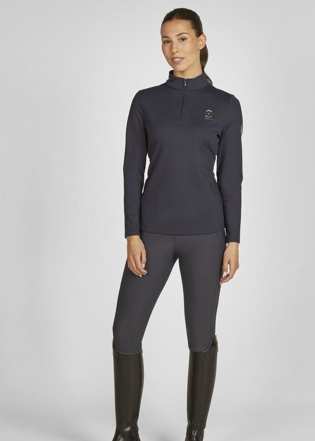 ESKADRON JEŹDZIECKA KOSZULKA TRENINGOWA HALF - ZIP DAMSKA HERITAGE - Eskadron Equishop