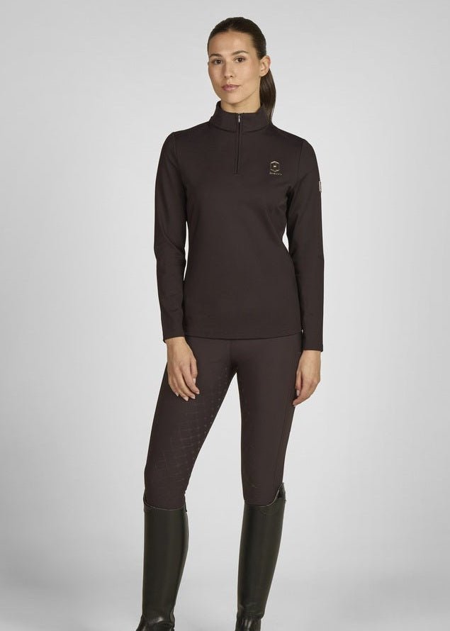 ESKADRON JEŹDZIECKA KOSZULKA TRENINGOWA HALF - ZIP DAMSKA HERITAGE - Eskadron Equishop