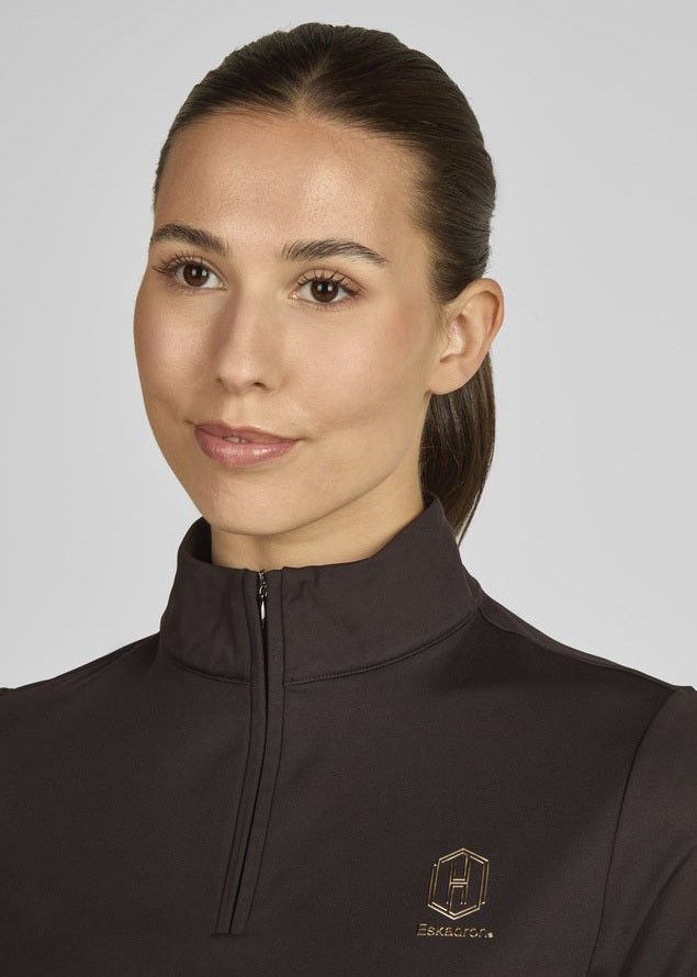 ESKADRON JEŹDZIECKA KOSZULKA TRENINGOWA HALF - ZIP DAMSKA HERITAGE - Eskadron Equishop