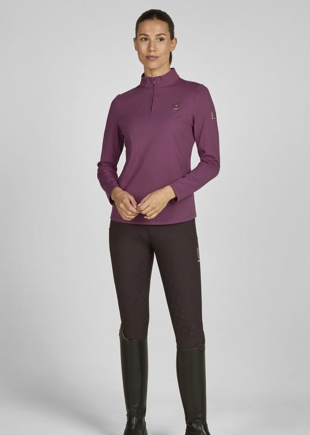 ESKADRON JEŹDZIECKA KOSZULKA TRENINGOWA HALF - ZIP DAMSKA HERITAGE - Eskadron Equishop
