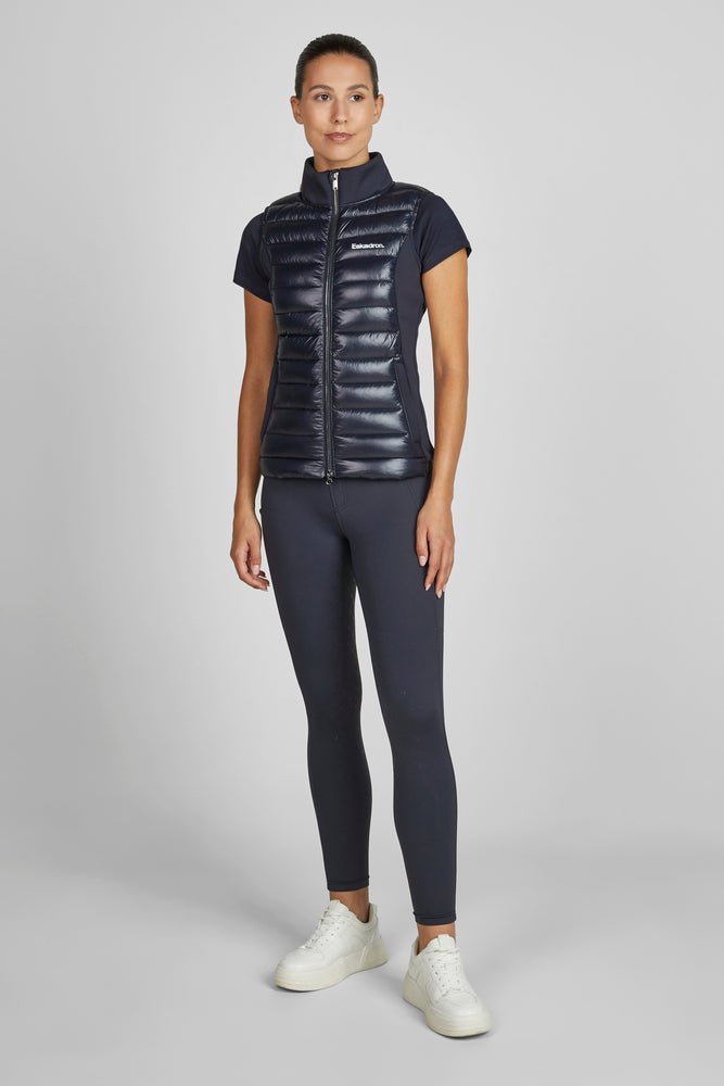 ESKADRON QUILT - WAISTCOAT HYBRYDOWA KAMIZELKA JEŹDZIECKA GRANATOWA THE CORE - Eskadron Equishop