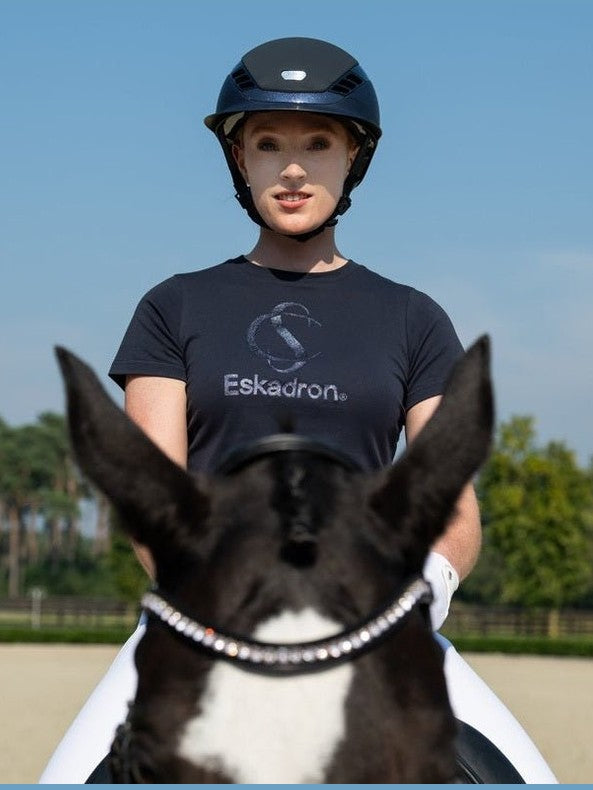 ESKADRON T - SHIRT JEŹDZIECKI Z BROKATOWYM LOGO CLASSIC SPORTS - Eskadron Equishop