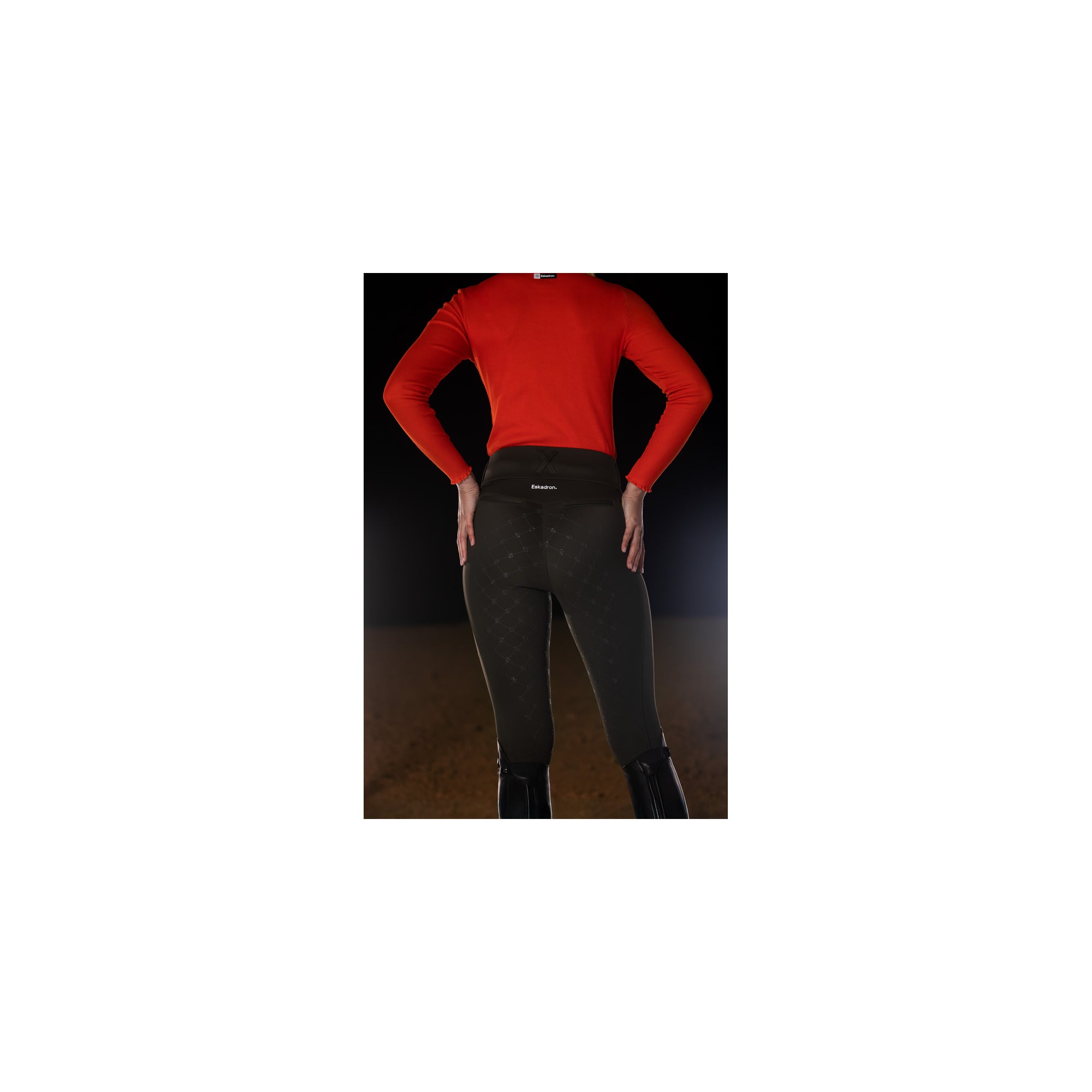 ESKADRON FLEX LEGGINSY JEŹDZIECKIE Z PEŁNYM LEJEM DAMSKIE DYNAMIC