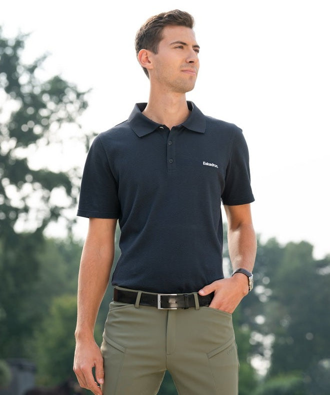 ESKADRON JEŹDZIECKA KOSZULKA POLO Z GUZIKAMI MĘSKA CLASSIC SPORTS