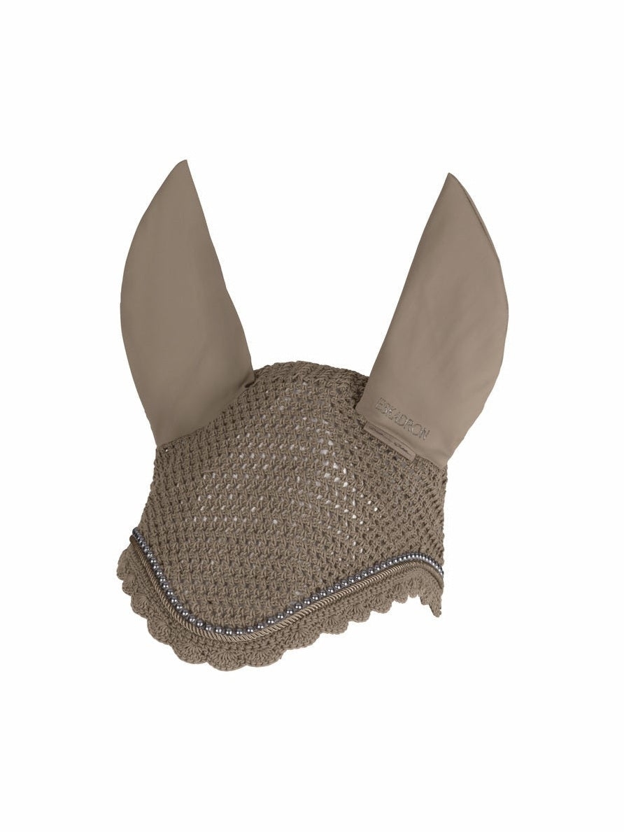 ESKADRON PEARLS FLY HOOD FOR HORSE PLATINUM