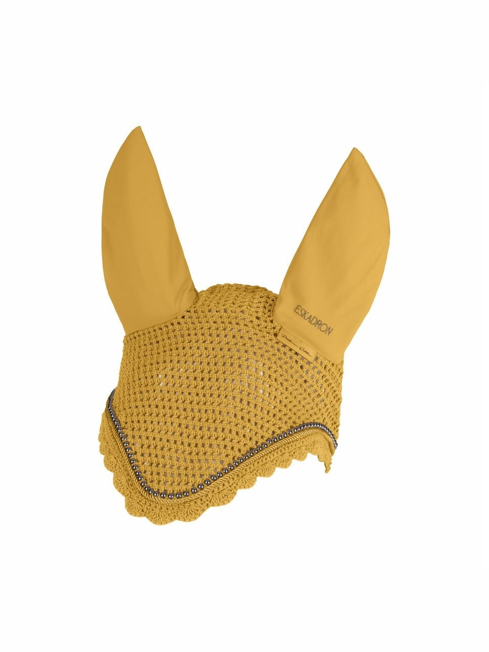 ESKADRON PEARLS FLY HOOD FOR HORSE PLATINUM