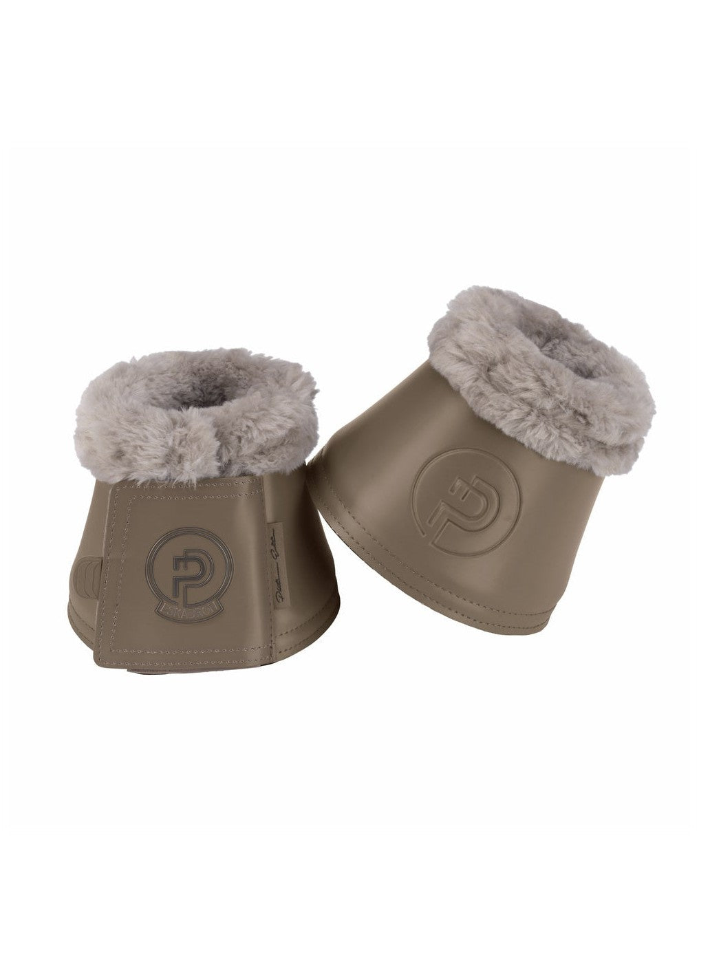 ESKADRON SOFTSLATE FAUX FUR BELL BOOTS PLATINUM
