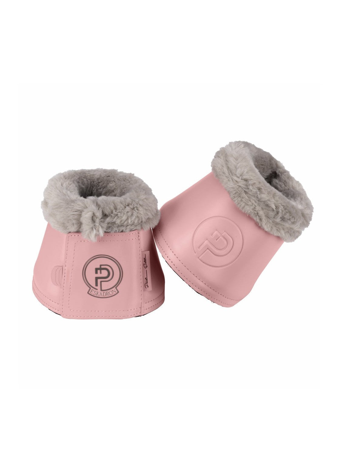 ESKADRON SOFTSLATE FAUX FUR BELL BOOTS PLATINUM