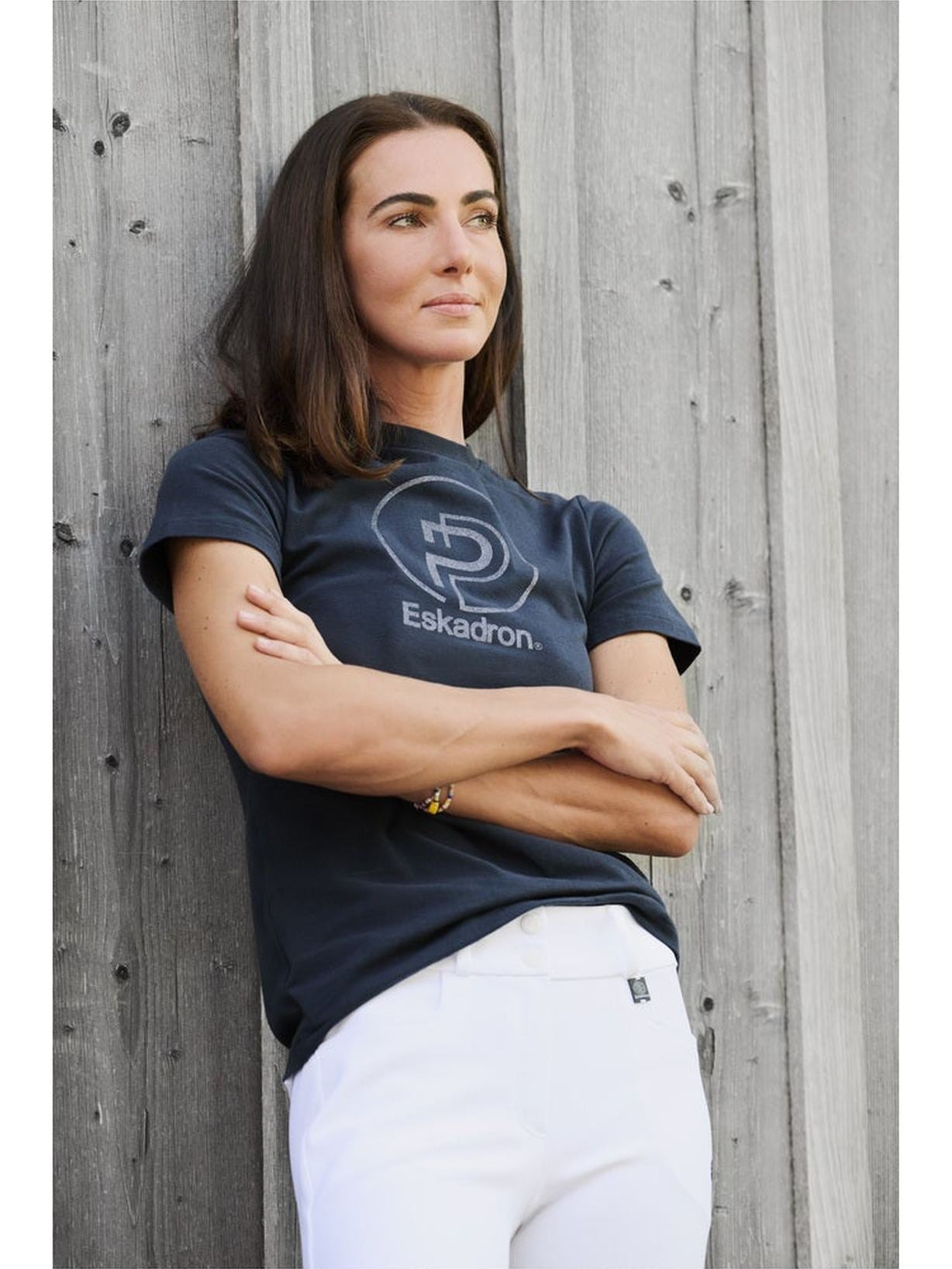 ESKADRON T-SHIRT JEŹDZIECKI DAMSKI PLATINUM