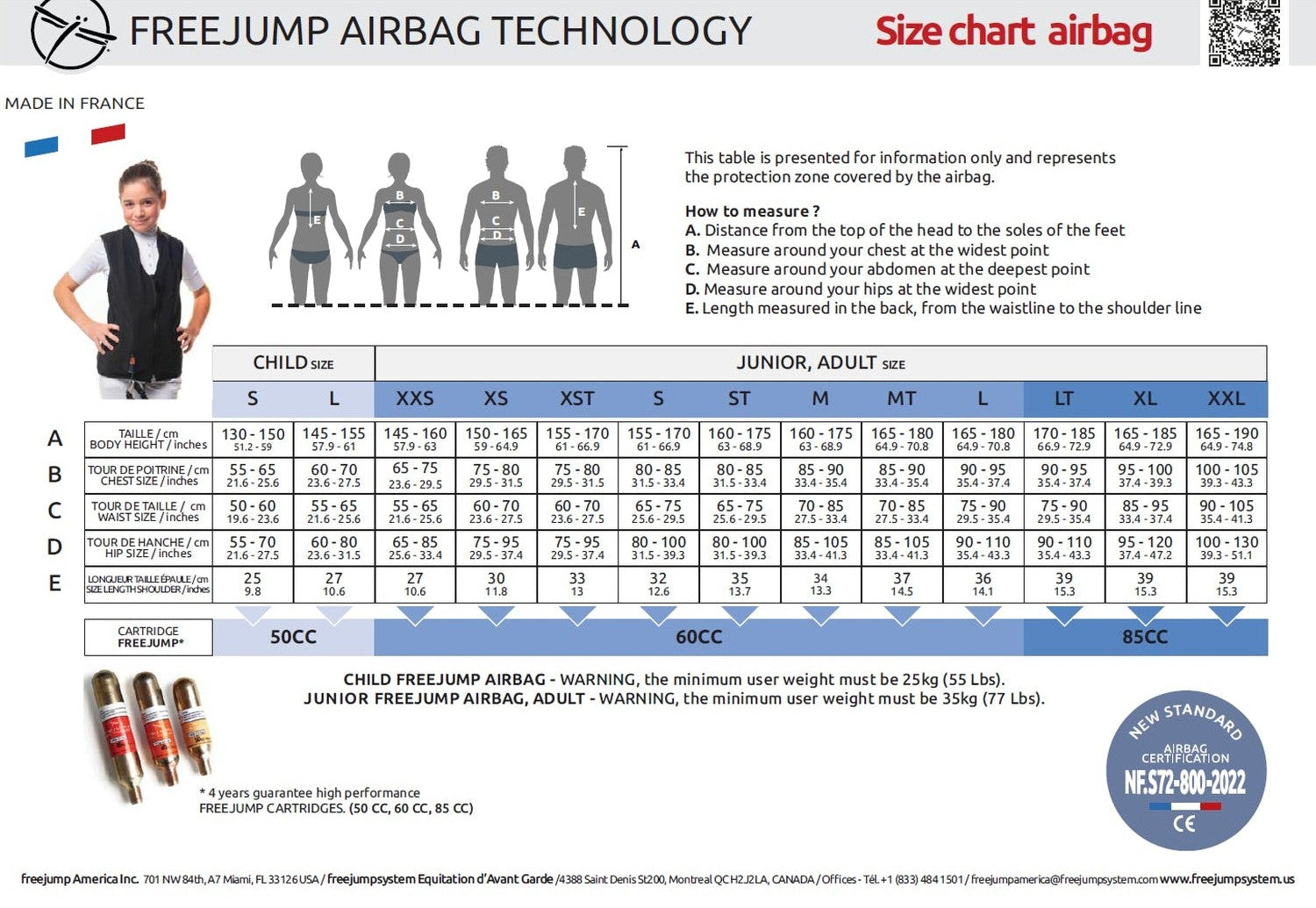 FREEJUMP AIRBAG WYBUCHOWA KAMIZELKA OCHRONNA DLA JEŹDŹCA REGULAR FIT GRANATOWA