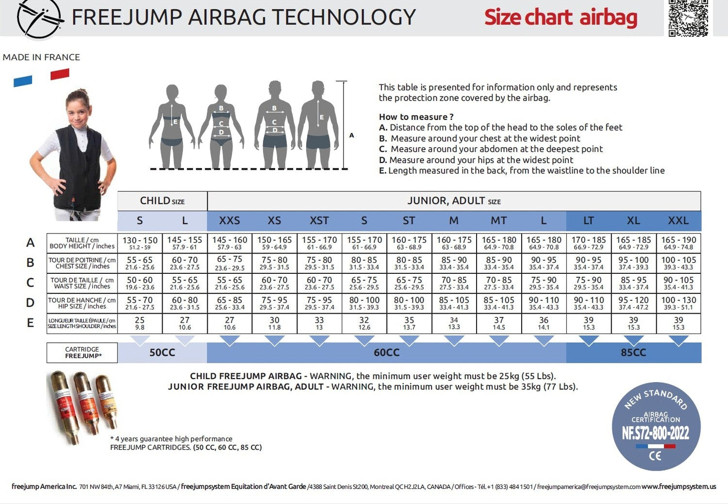 FREEJUMP AIRBAG WYBUCHOWA KAMIZELKA OCHRONNA DLA JEŹDŹCA SLIM FIT GRANATOWA