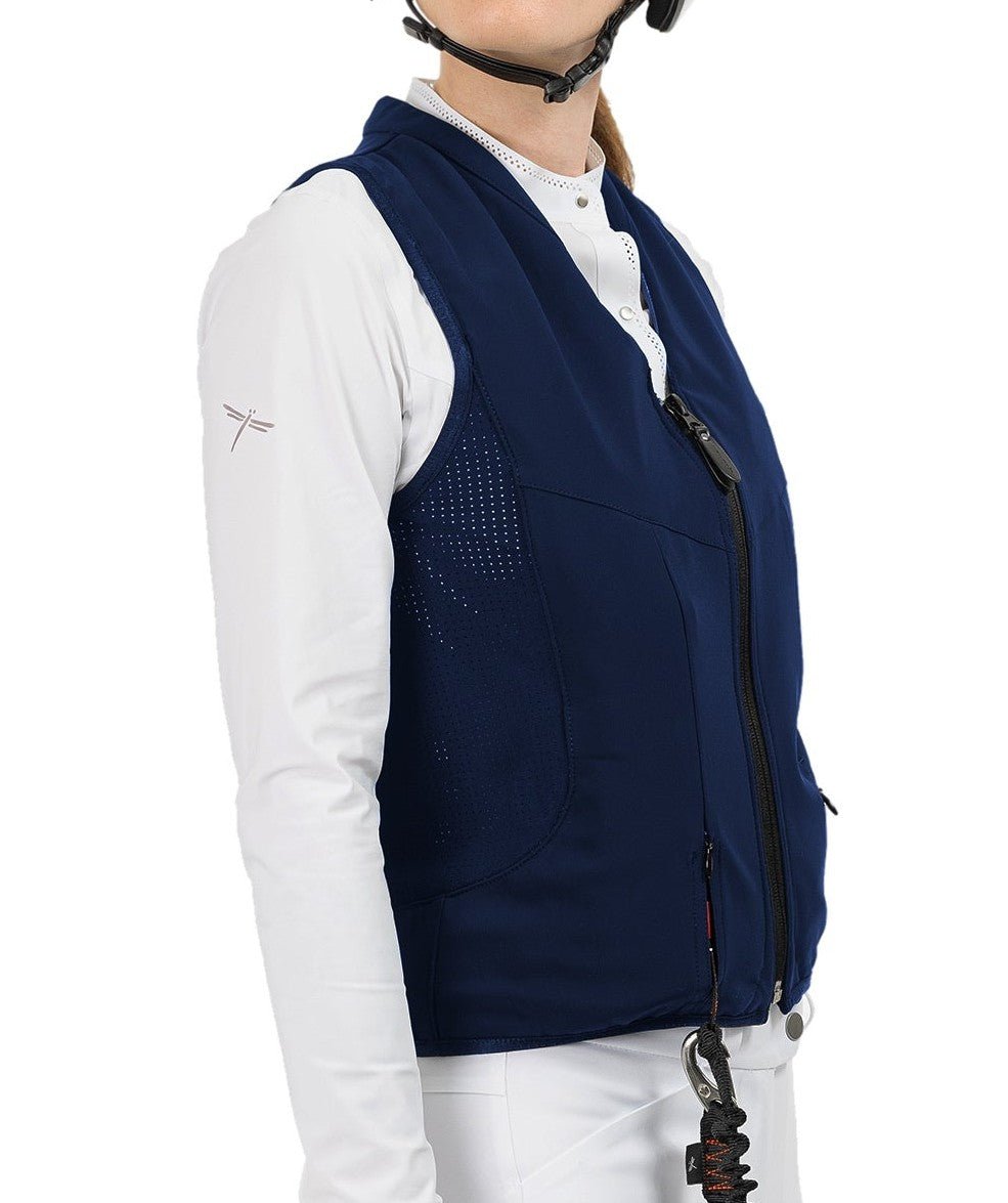 FREEJUMP AIRBAG WYBUCHOWA KAMIZELKA OCHRONNA DLA JEŹDŹCA REGULAR FIT GRANATOWA - Freejump Equishop