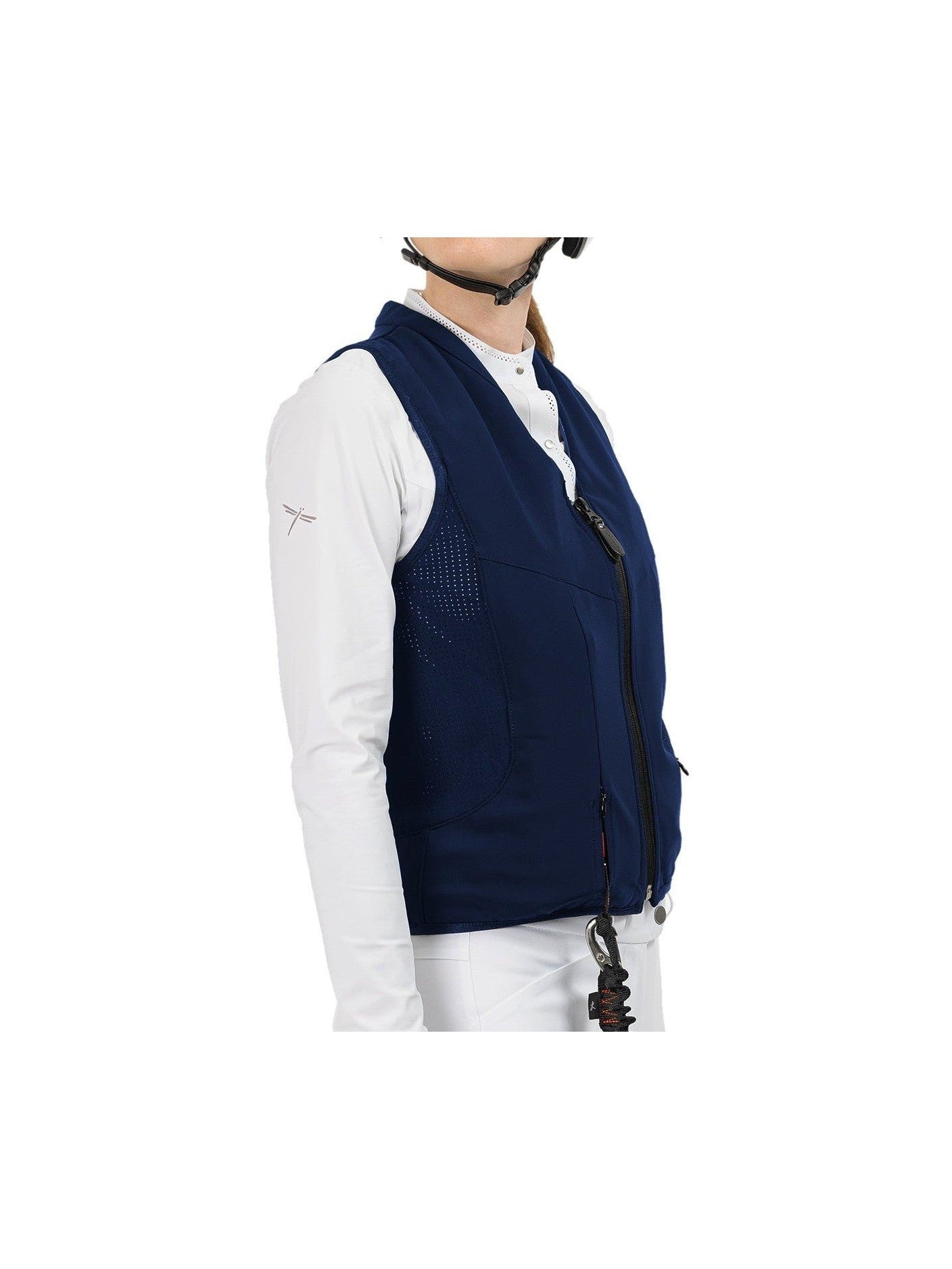 FREEJUMP AIRBAG WYBUCHOWA KAMIZELKA OCHRONNA DLA JEŹDŹCA REGULAR FIT GRANATOWA - Freejump Equishop