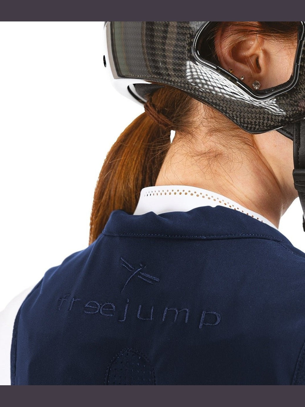 FREEJUMP AIRBAG WYBUCHOWA KAMIZELKA OCHRONNA DLA JEŹDŹCA REGULAR FIT GRANATOWA - Freejump Equishop