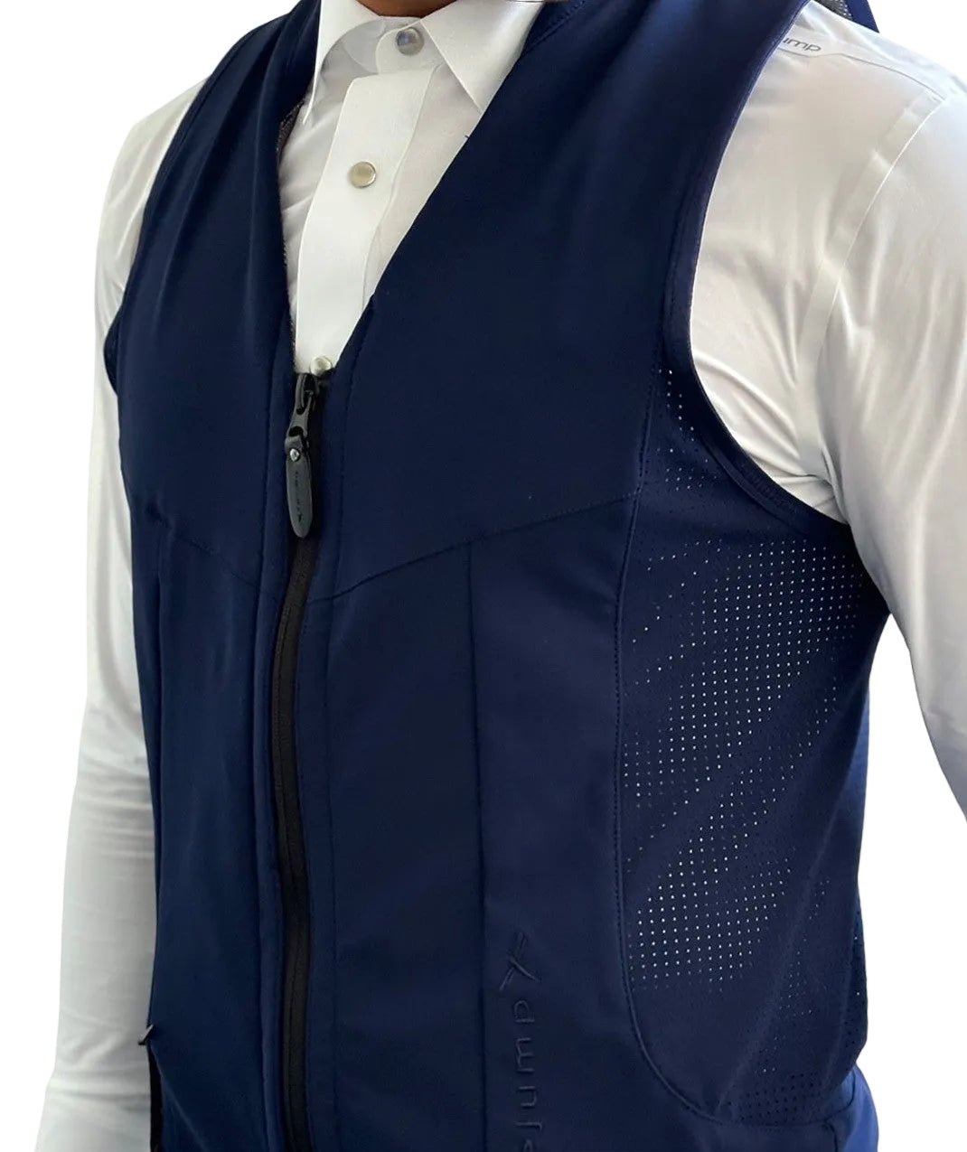 FREEJUMP AIRBAG WYBUCHOWA KAMIZELKA OCHRONNA DLA JEŹDŹCA REGULAR FIT GRANATOWA - Freejump Equishop