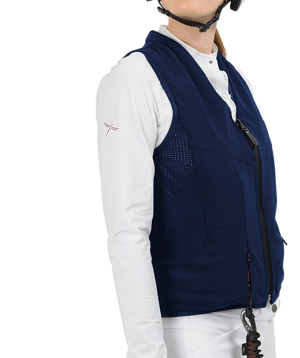 FREEJUMP AIRBAG WYBUCHOWA KAMIZELKA OCHRONNA DLA JEŹDŹCA SLIM FIT GRANATOWA - Freejump Equishop