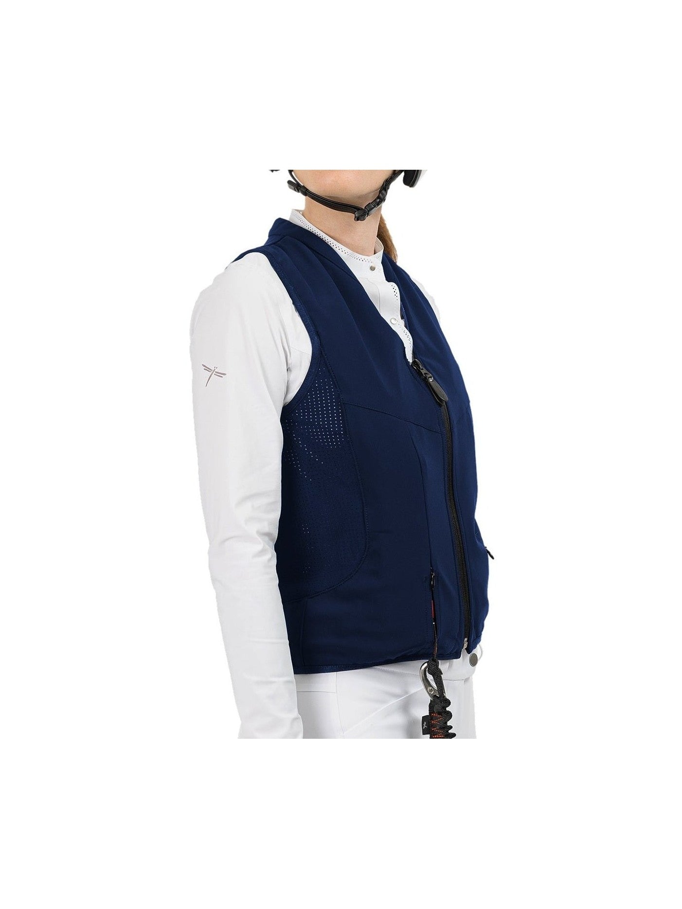 FREEJUMP AIRBAG WYBUCHOWA KAMIZELKA OCHRONNA DLA JEŹDŹCA SLIM FIT GRANATOWA - Freejump Equishop