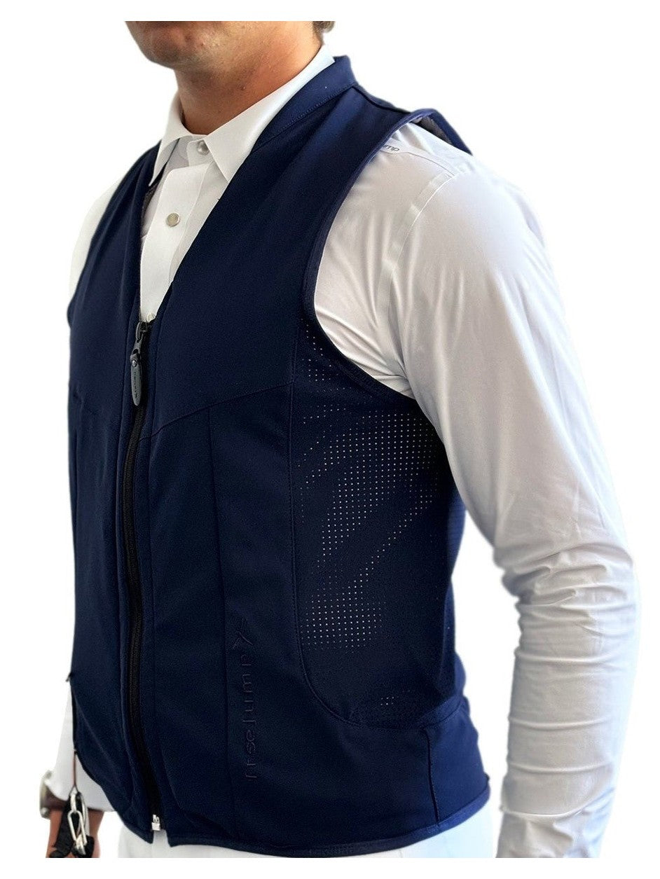 FREEJUMP AIRBAG WYBUCHOWA KAMIZELKA OCHRONNA DLA JEŹDŹCA SLIM FIT GRANATOWA - Freejump Equishop