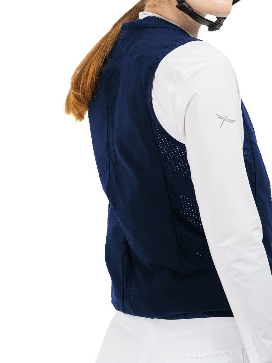 FREEJUMP AIRBAG WYBUCHOWA KAMIZELKA OCHRONNA DLA JEŹDŹCA SLIM FIT GRANATOWA - Freejump Equishop