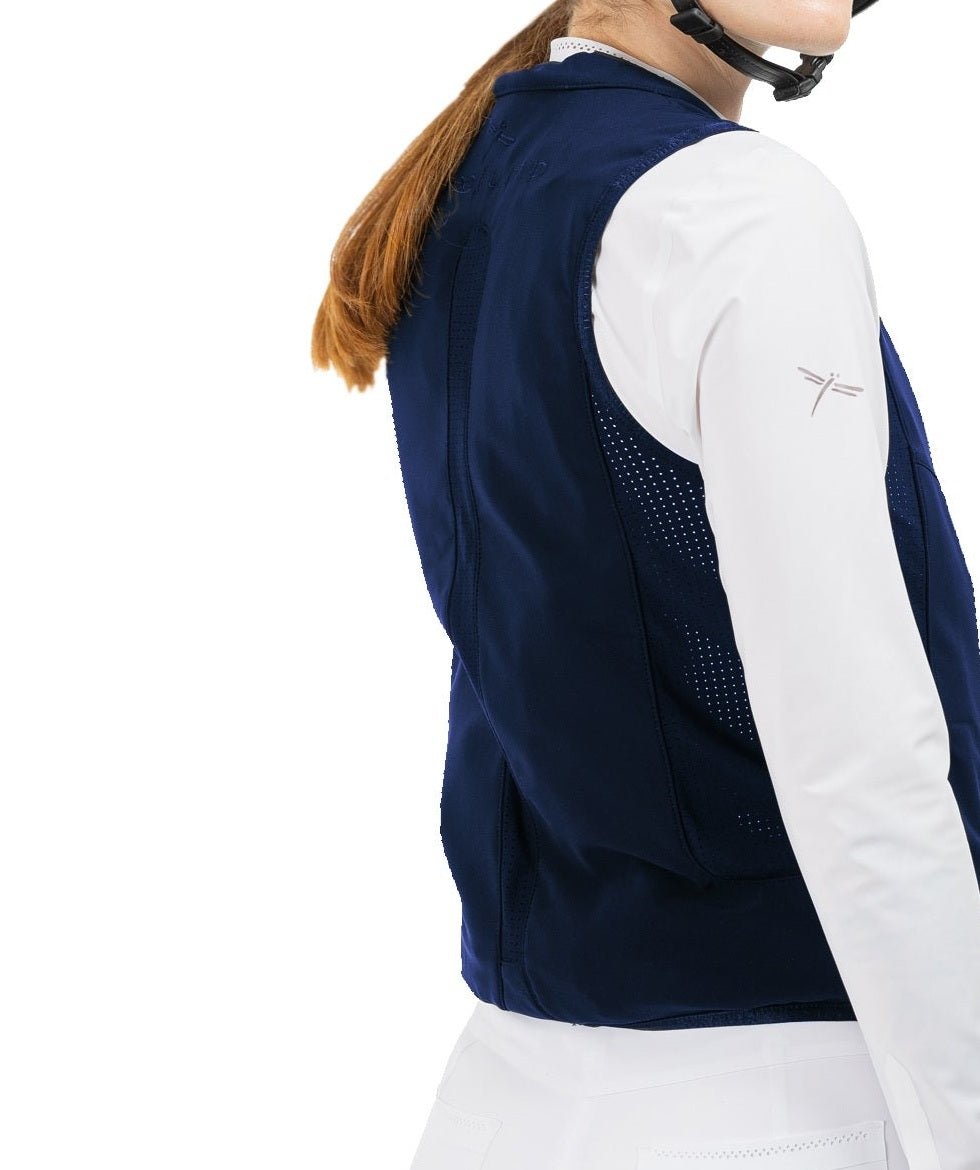FREEJUMP AIRBAG WYBUCHOWA KAMIZELKA OCHRONNA DLA JEŹDŹCA SLIM FIT GRANATOWA - Freejump Equishop