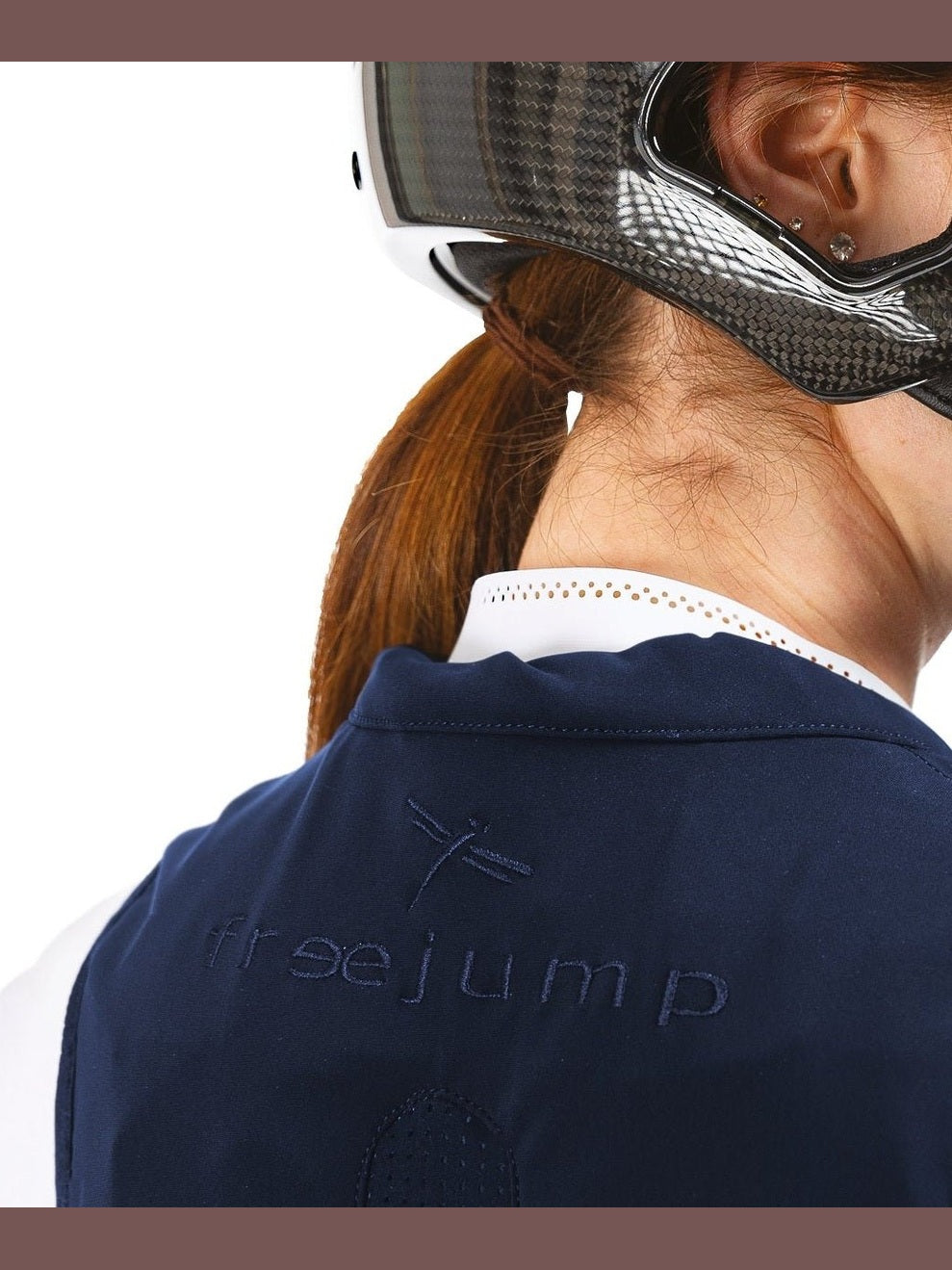 FREEJUMP AIRBAG WYBUCHOWA KAMIZELKA OCHRONNA DLA JEŹDŹCA SLIM FIT GRANATOWA - Freejump Equishop