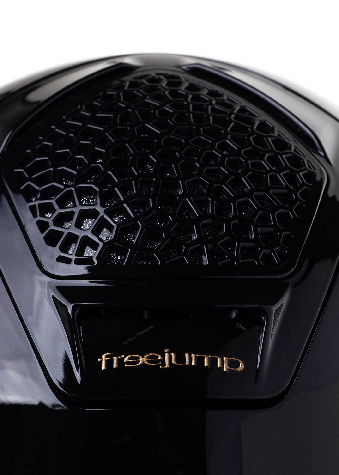 FREEJUMP VORONOI KASK JEŹDZIECKI GLOSSY Z SZEROKIM DASZKIEM CATECHU BLACK - Freejump Equishop