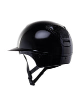 FREEJUMP VORONOI KASK JEŹDZIECKI GLOSSY Z SZEROKIM DASZKIEM CRYSTALS - Freejump Equishop