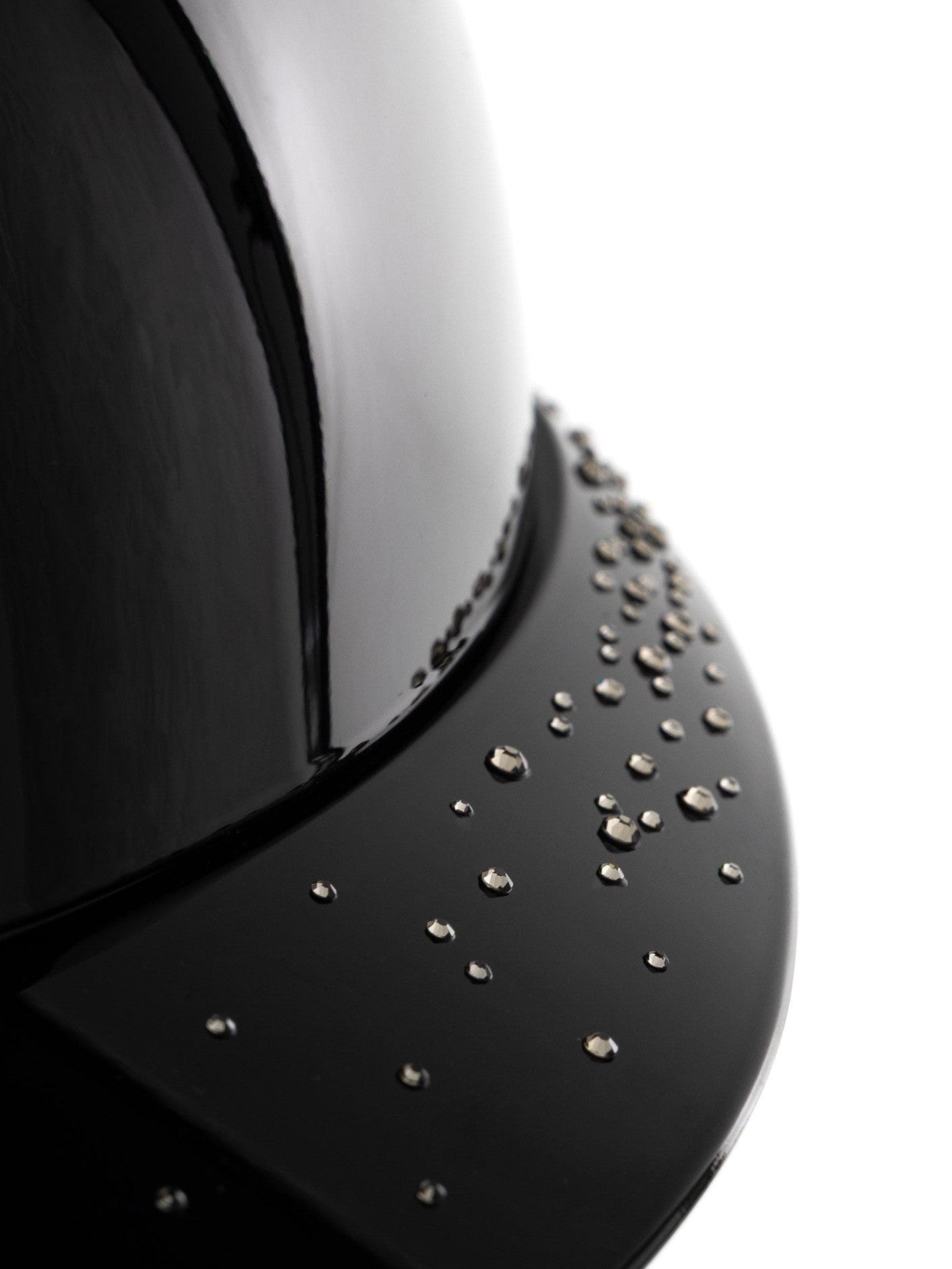 FREEJUMP VORONOI KASK JEŹDZIECKI GLOSSY Z SZEROKIM DASZKIEM FULL CRYSTALS - Freejump Equishop