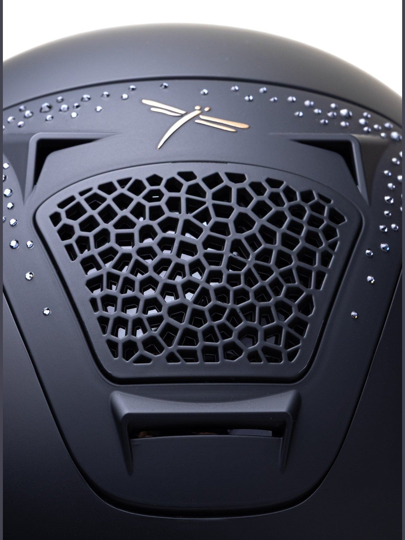 FREEJUMP VORONOI KASK JEŹDZIECKI MATTE Z SZEROKIM DASZKIEM FULL CRYSTALS - Freejump Equishop