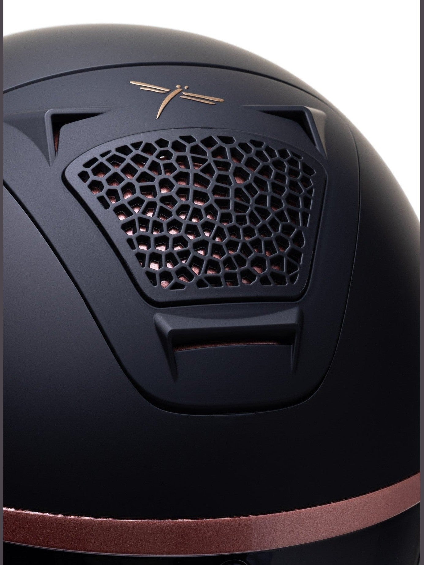 FREEJUMP VORONOI KASK JEŹDZIECKI MATTE Z SZEROKIM DASZKIEM ROSE GOLD - Freejump Equishop