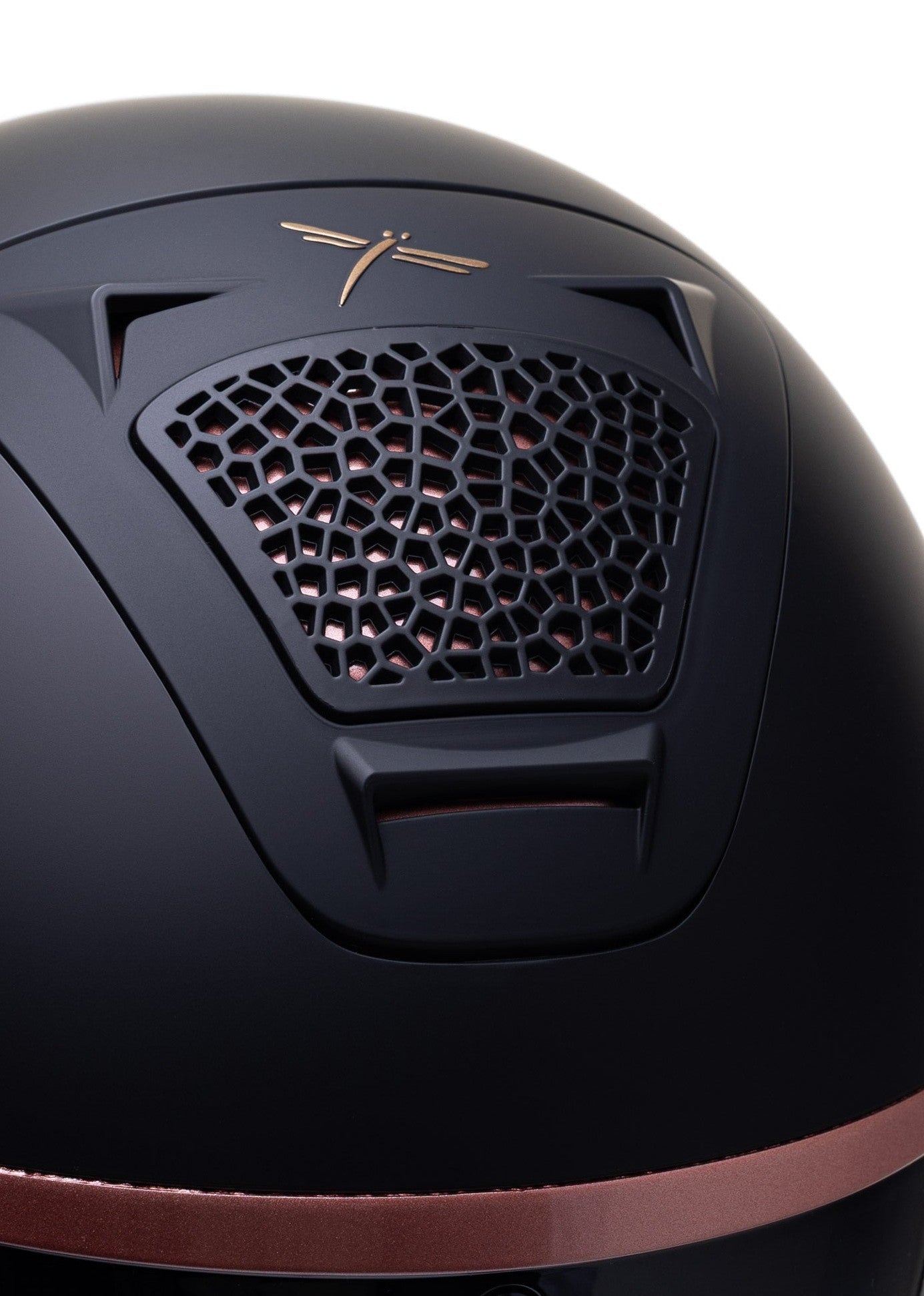 FREEJUMP VORONOI KASK JEŹDZIECKI MATTE Z SZEROKIM DASZKIEM ROSE GOLD - Freejump Equishop