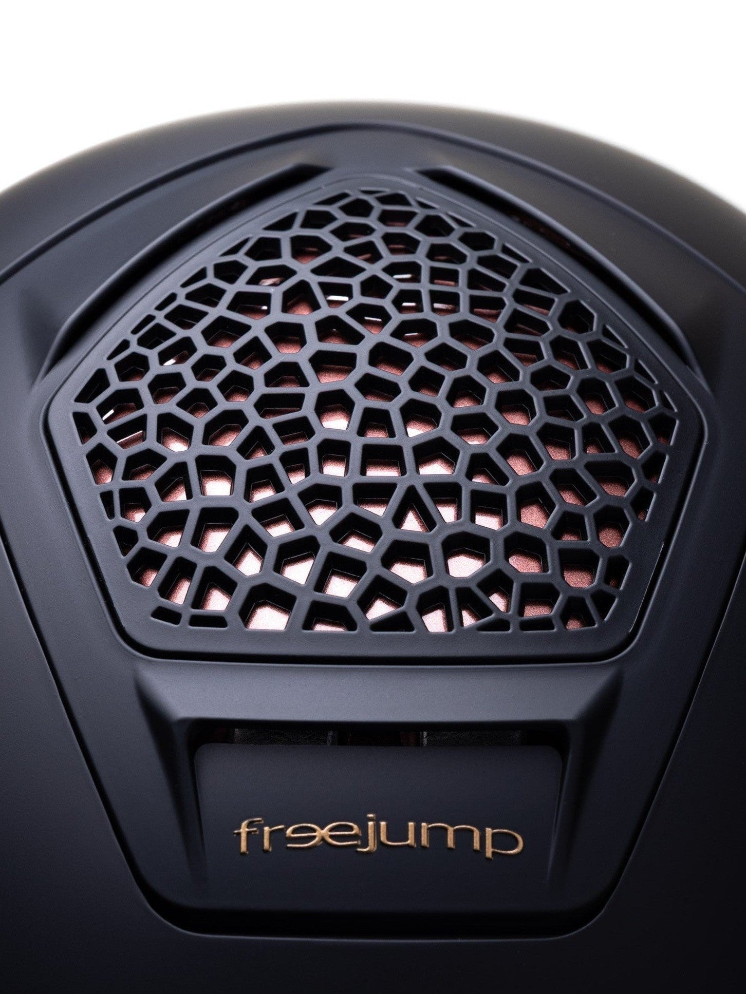 FREEJUMP VORONOI KASK JEŹDZIECKI MATTE Z SZEROKIM DASZKIEM ROSE GOLD - Freejump Equishop