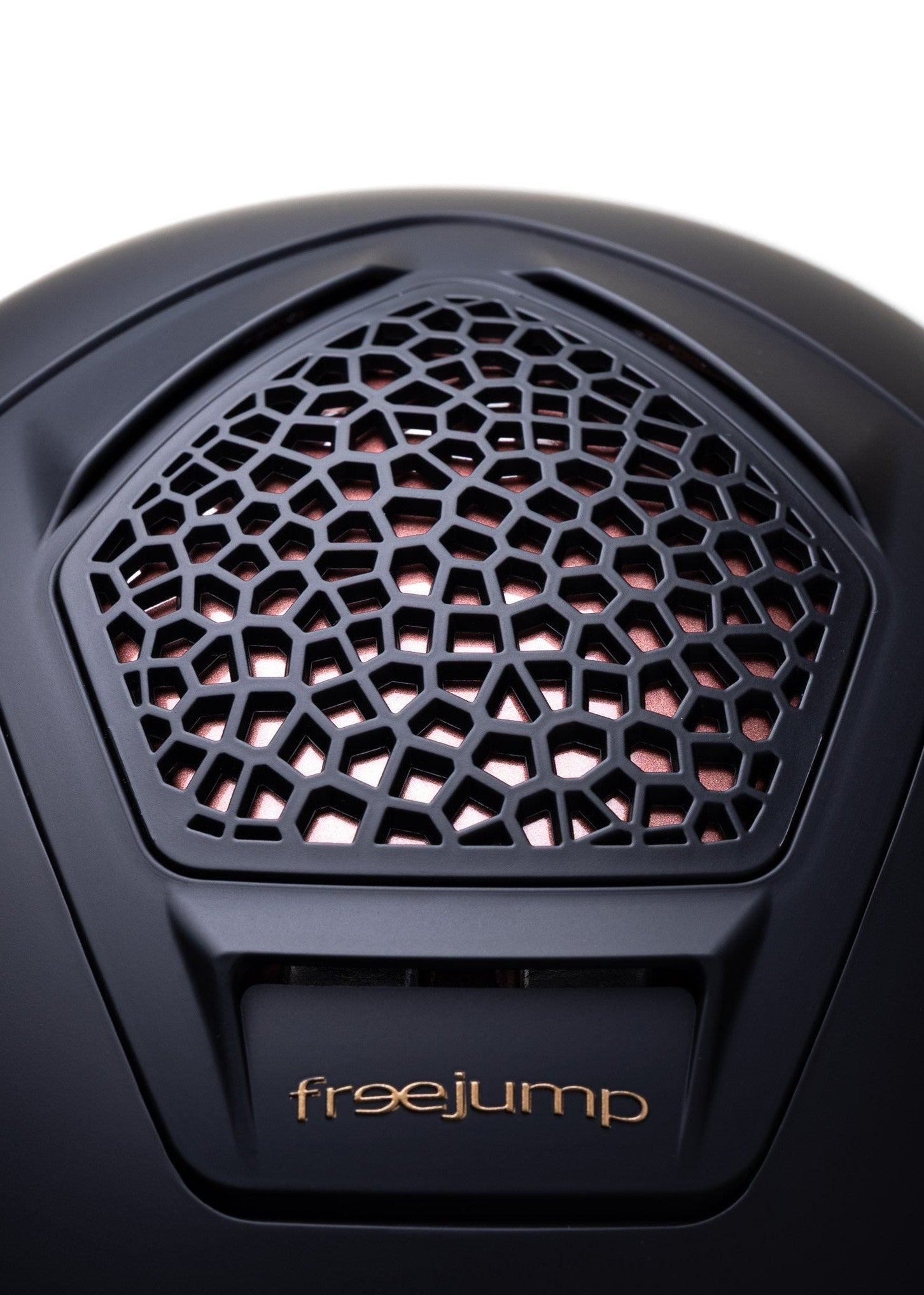 FREEJUMP VORONOI KASK JEŹDZIECKI MATTE Z SZEROKIM DASZKIEM ROSE GOLD - Freejump Equishop