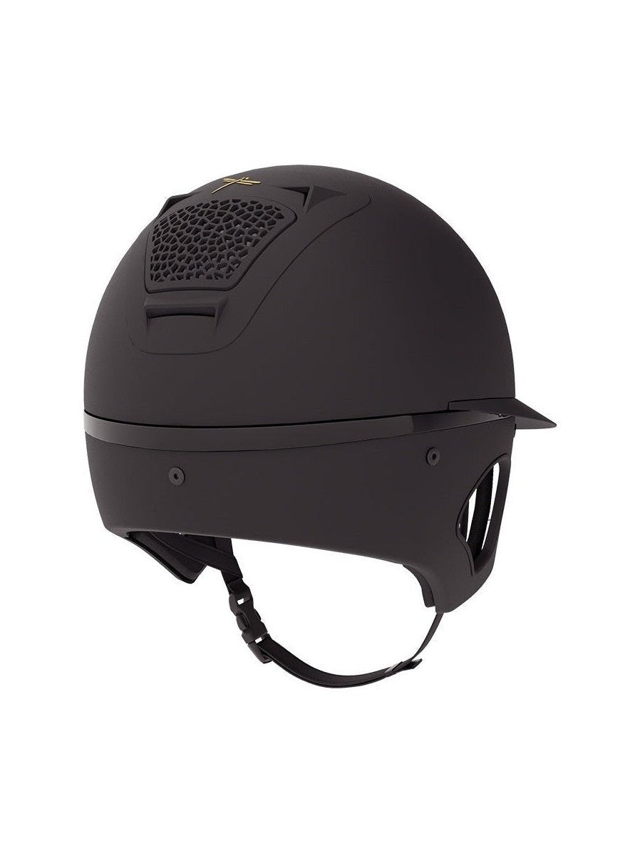FREEJUMP VORONOI KASK JEŹDZIECKI TEMPLE PROTECTION MATTE Z SZEROKIM DASZKIEM - Freejump Equishop