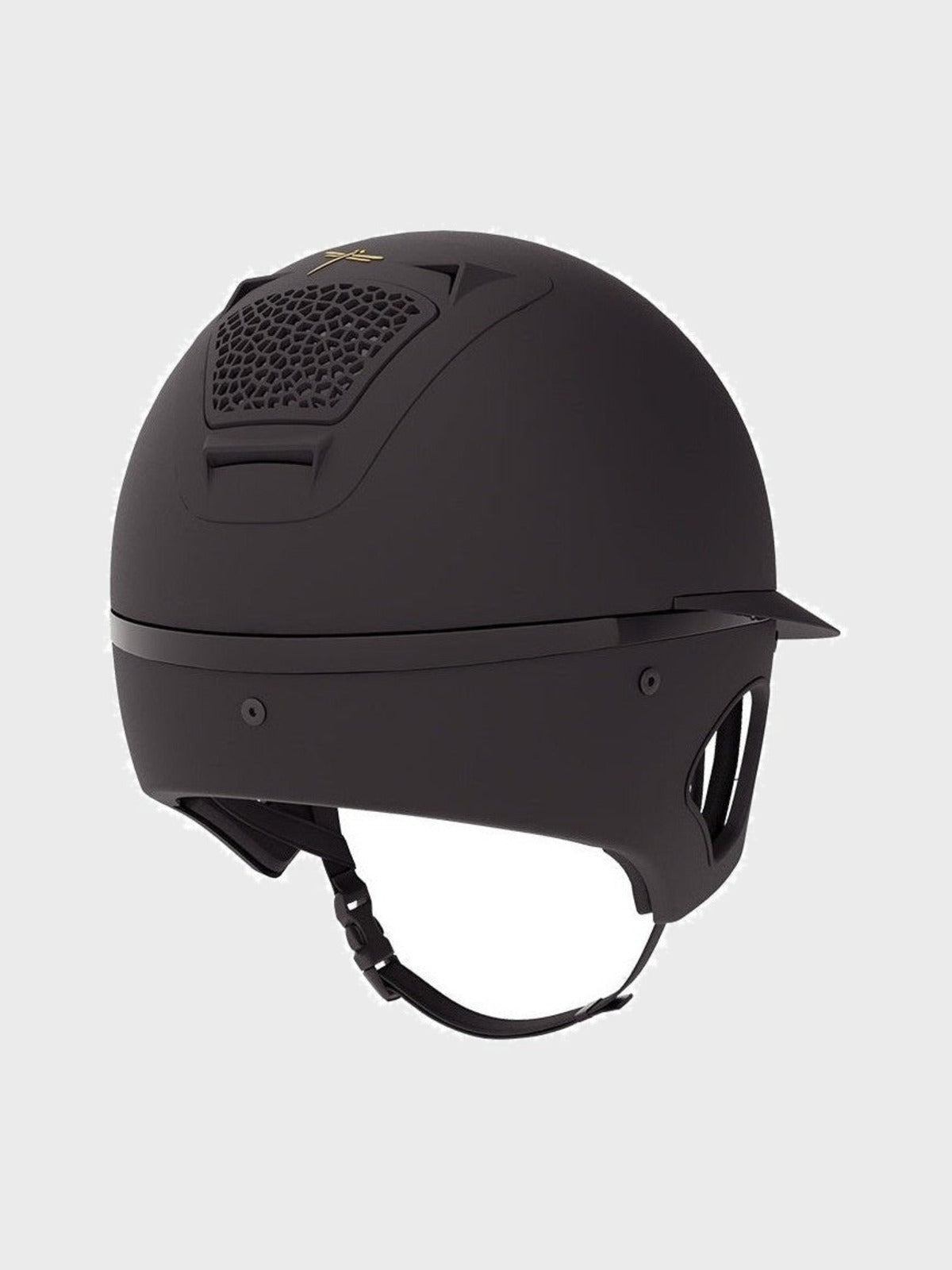 FREEJUMP VORONOI KASK JEŹDZIECKI TEMPLE PROTECTION MATTE Z SZEROKIM DASZKIEM - Freejump Equishop