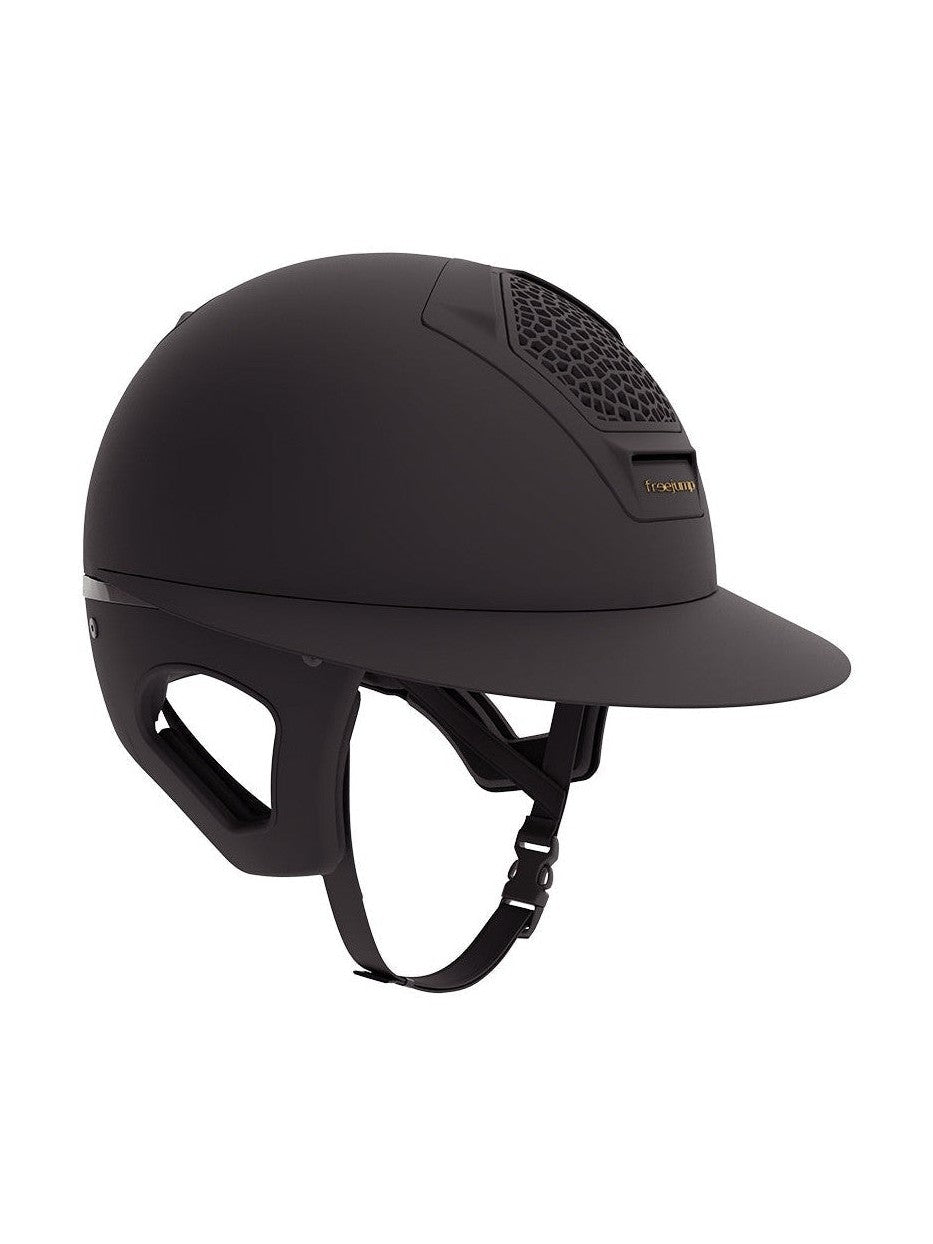 FREEJUMP VORONOI KASK JEŹDZIECKI TEMPLE PROTECTION MATTE Z SZEROKIM DASZKIEM - Freejump Equishop